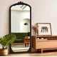 preview thumbnail 30 of 66, Arched Full-Length Solid Wood Carving Floor Mirror