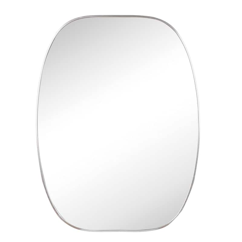 30x40 in Metal Framed Oval Vanity Bathrrom Mirror for Wall