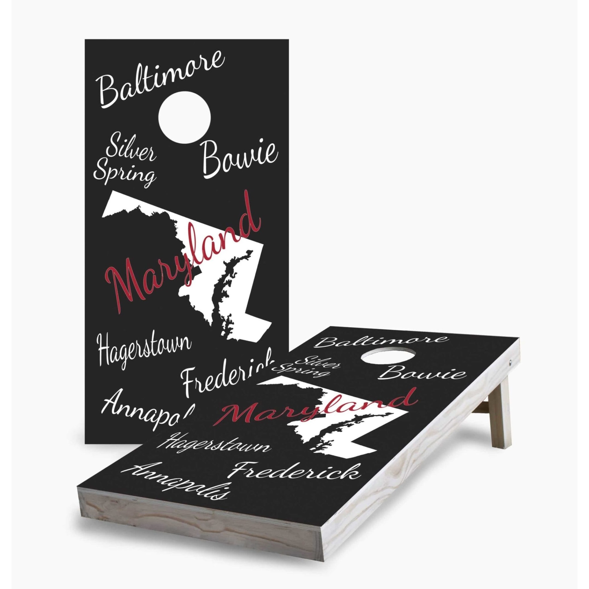 Maryland State Pride Regulation 2x4 Cornhole Game Set