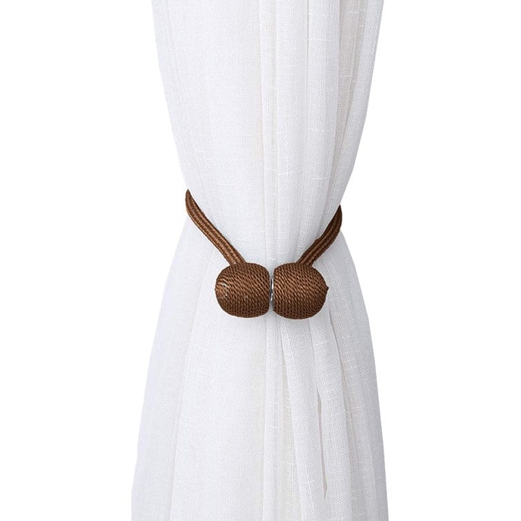 Towerside Magnetic curtain Tieback (Set of 2) - Dark Brown