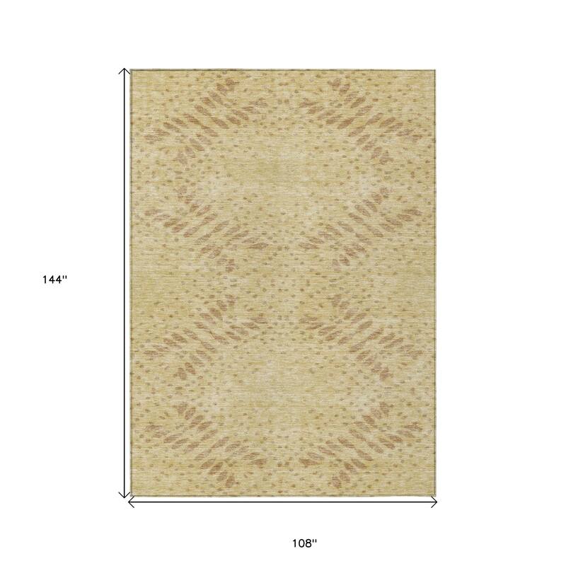 HomeRoots Floral Transitional Rectangle Outdoor Rug