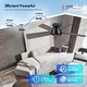 preview thumbnail 14 of 34, Kviflon 46 or 52 Inch Flush Mount Ceiling Fan with Light and Remote,5 Dual Side Blades for Living Room Bedroom Kitchen