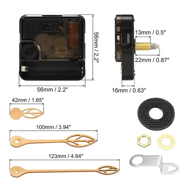 Clock Mechanism Replacement, Quartz Clock Mechanism DIY Wood Wall Clock