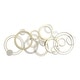 preview thumbnail 3 of 4, Caliope Multi Ring Gold and Silver Wall Decor