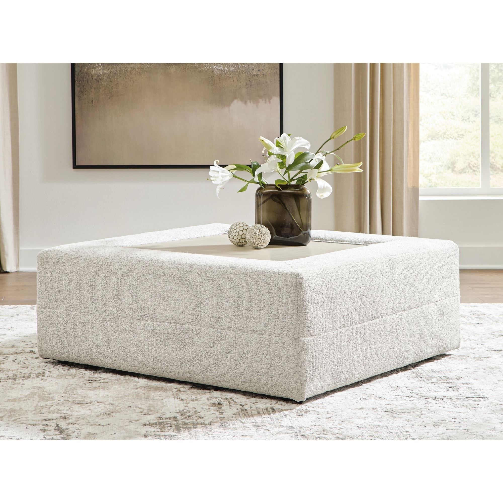 Signature Design by Ashley Camfield Snowstone Oversized Accent Ottoman
