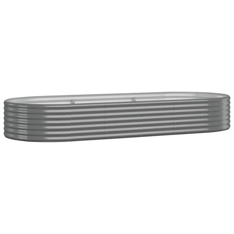 vidaXL Garden Raised Bed Patio Outdoor Raised Planter Box Powder-coated Steel