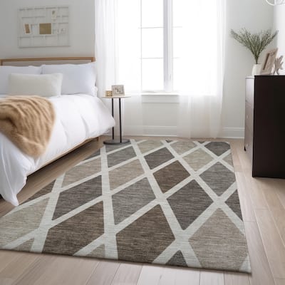 Premium Washable Super Soft Mosaic Diamonds Mayfield Rug