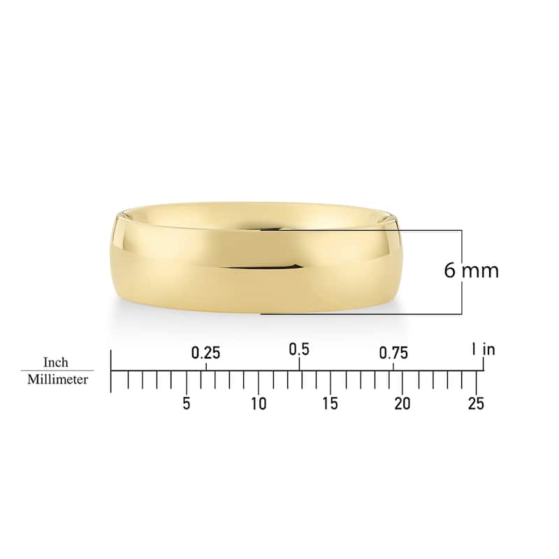 Clover Yellow Gold Comfort Fit Wedding Band