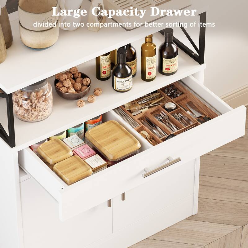 Futzca Sideboard Buffet Cabinet, Kitchen Storage Cabinet
