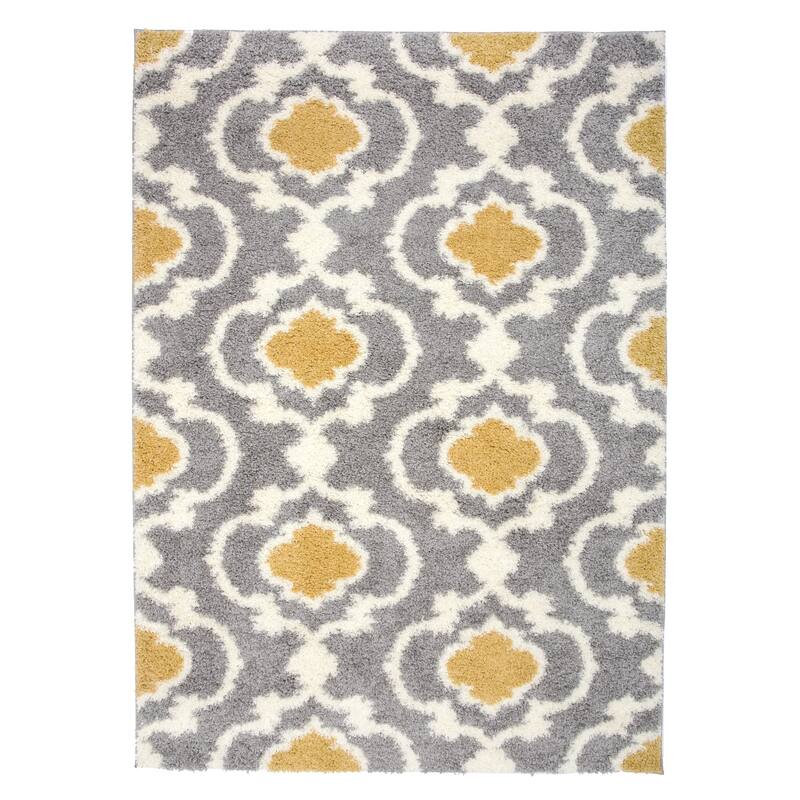 Porch & Den Touro Trellis Shag Area Rug