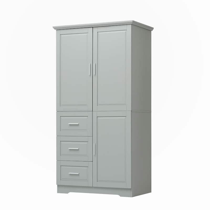 Tall and Wide Storage Cabinet for Bathroom/Office