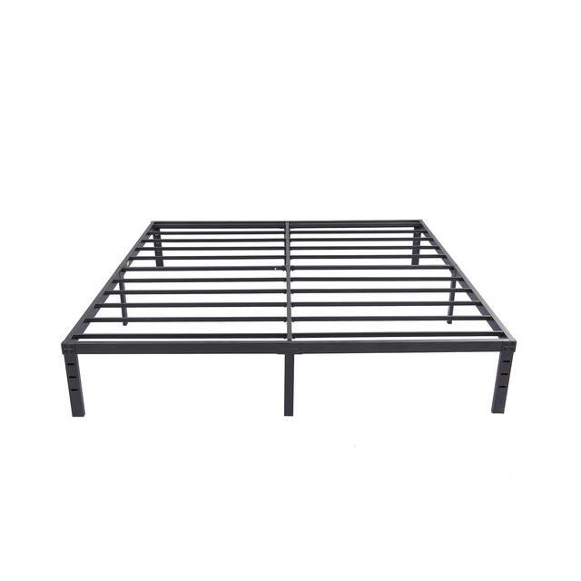 NNV 14" 3500 lbs Heavy Duty Bed Frame, Duty Steel Slat Metal Bed Frame