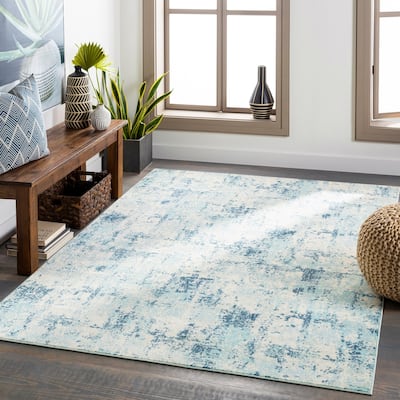 Livabliss Jamil Indoor / Outdoor Abstract Color Block Area Rug