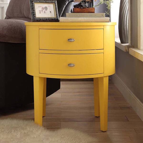 Shop Aldine 2 Drawer Oval Wood Accent Table By Inspire Q Bold On Sale Overstock 8231869