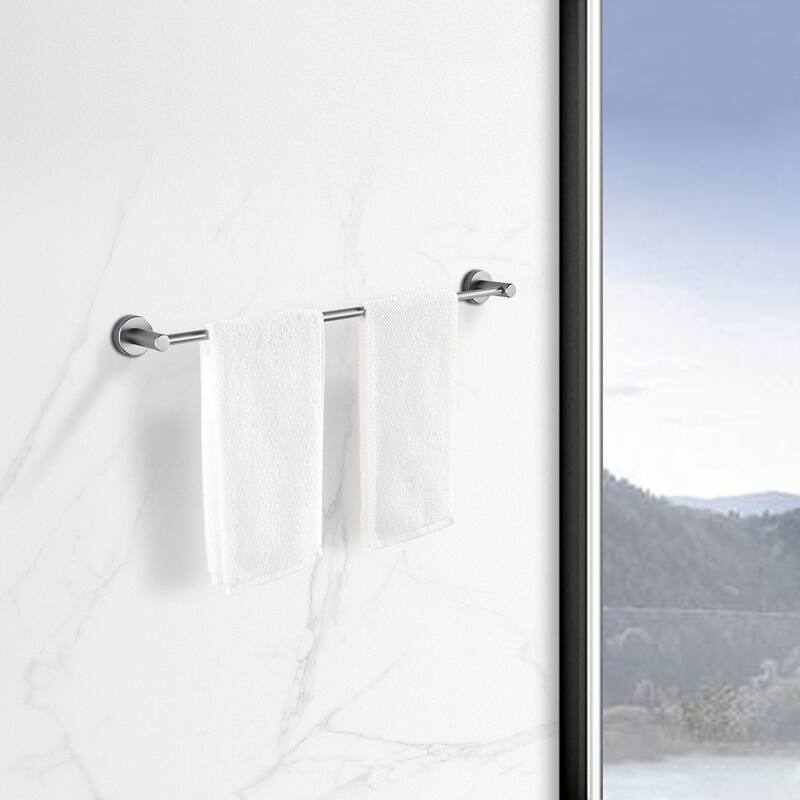 Adjustable Expandable Towel Bar for Bathroom Thicken Space Wall Mount