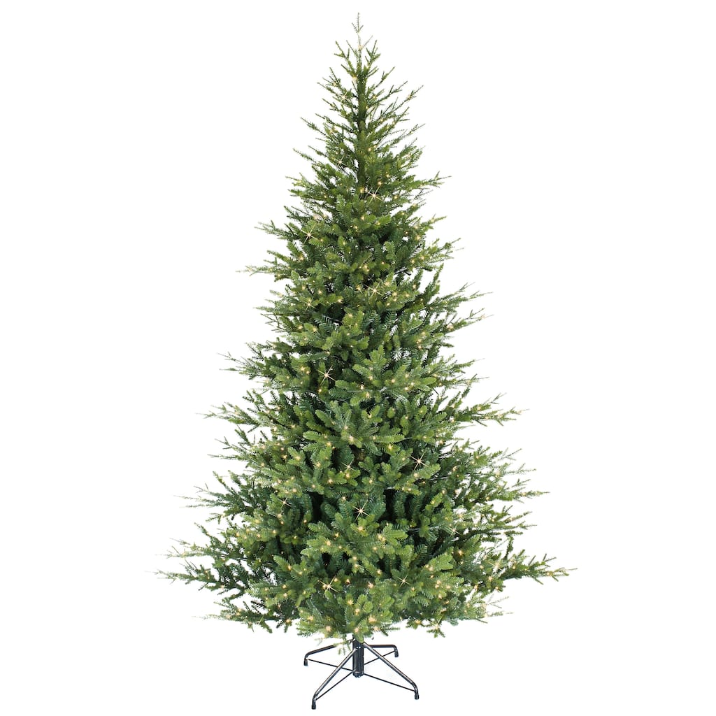 Puleo International 6.5 ft. Pre-Lit Alberta Artificial Spruce Tree
