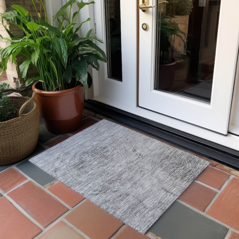 Machine Washable Indoor/ Outdoor Chantille Modern Tree Rug