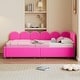 preview thumbnail 2 of 52, Upholstered Daybed with 2 Drawers and Headboard, Velvet Bed with Storage