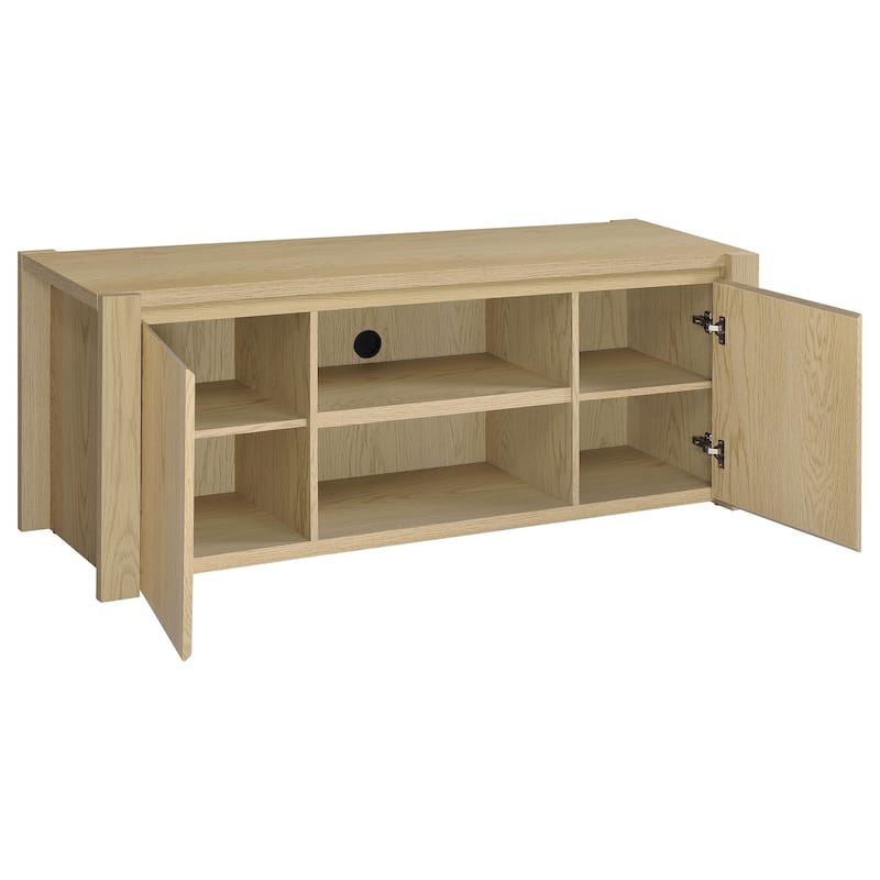 Laurelton 3-Piece Entertainment Center TV Stand Light Oak