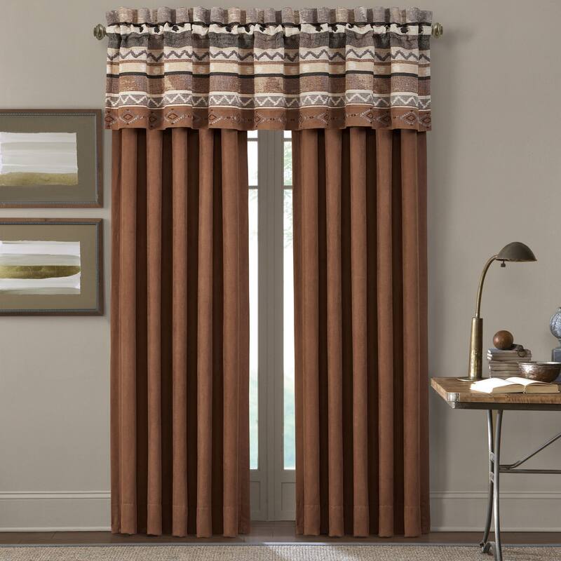 J. Queen New York Timber Window Straight Valance - Gold