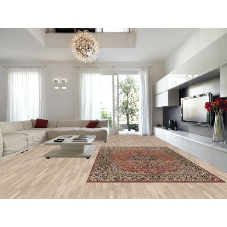 Hand Knotted Oriental 100% Wool Carpet Traditional Floral Oranges & Rust Najafabad Area Rug - 13' 4'' X 8' 1''