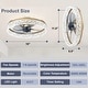 preview thumbnail 41 of 59, Low Profile Ceiling Fan with Light: 20-16 Inch, App Remote Control, Dimmable 3 CCT LED, 6 Wind Speeds, Ultra Quiet