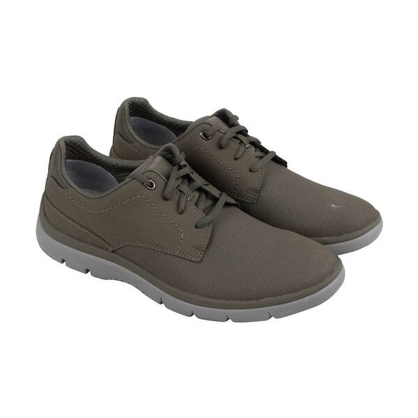 Shop Clarks Tunsil Plain Mens Beige Leather Casual Dress Lace Up
