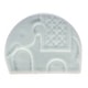 preview thumbnail 4 of 3, Novica Handmade Dapper Elephant Celadon Ceramic Card Holder
