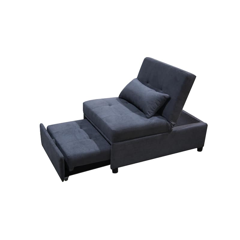 Multi-Functional Folding Ottoman Sofa Bed with Converts to Lounge Chair and Single Bed (264lb Capacity)
