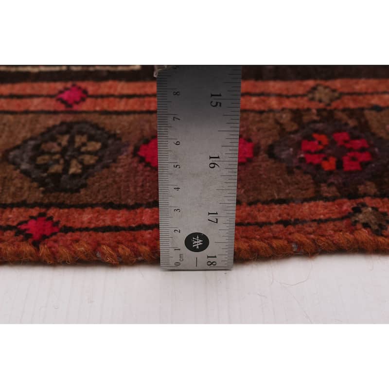 ECARPETGALLERY Hand-knotted Andelz Black, Copper Wool Rug - 3'1 x 9'5