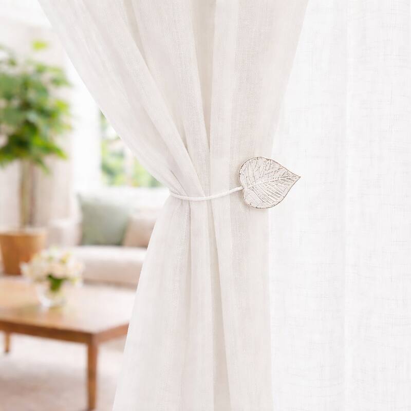 Magnetic Wooden Heart Curtain Tiebacks Easy to Use