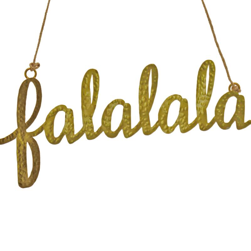 National Tree Company 9 in. HGTV Home Collection Metal Ornament with Gold Finish, Set of 4 - 4 in