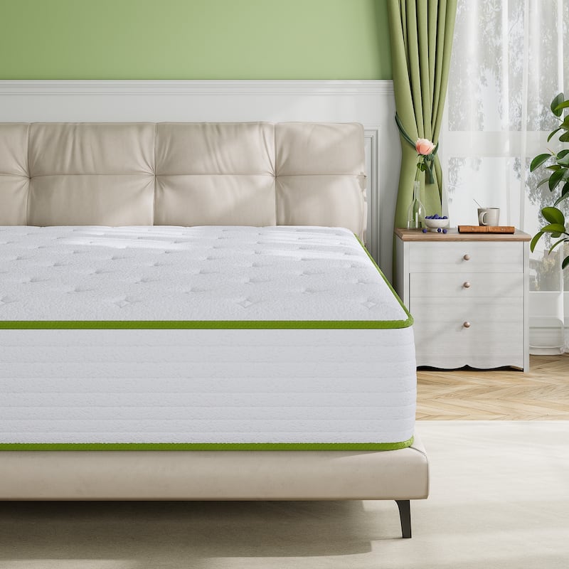 SweDrea Medium Pillow Top 10 in.Motion Isolation Mattress with CertiPUR-US, SGS and OEKO-TEX