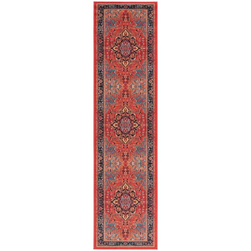 SAFAVIEH Journey Machine Washable Slip Resistant Kristi Oriental Medallion