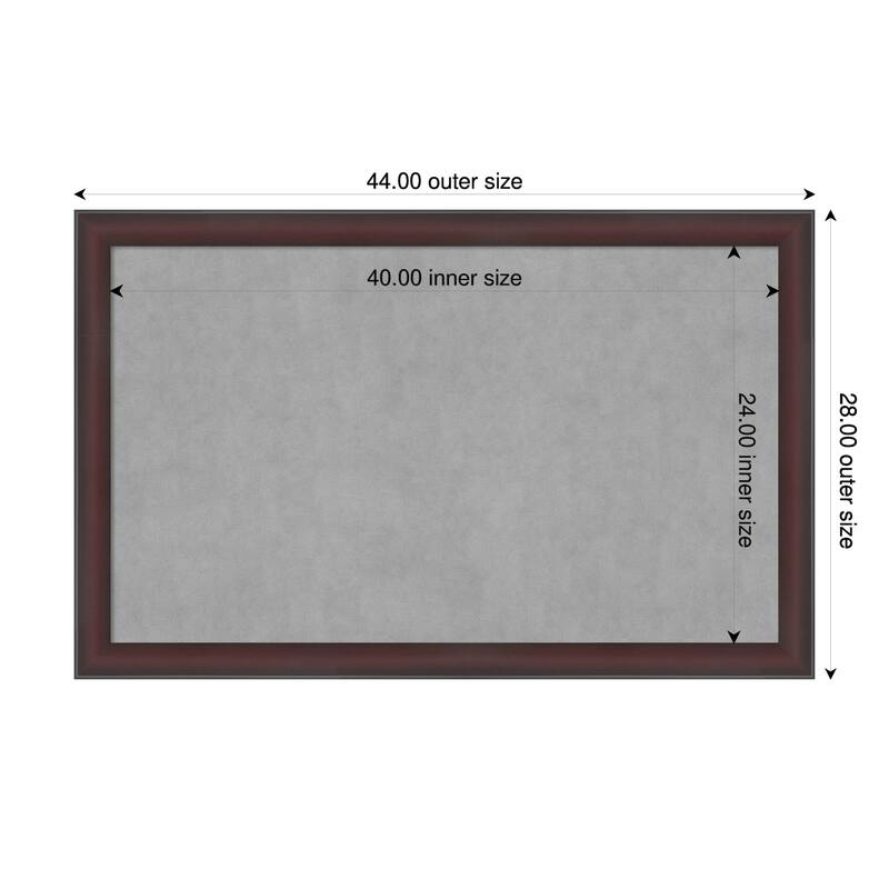 Amanti Art Grand Cherry Narrow Framed - 44 x 28 in - Grand Cherry Narrow
