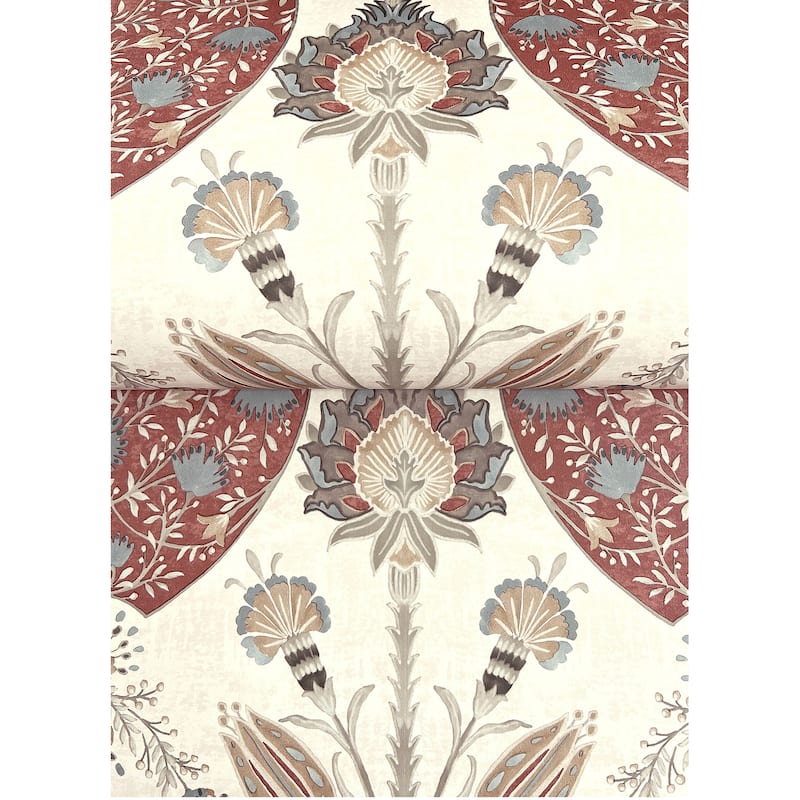A-Street Prints Auden Ruby Floral Grandeur Wallpaper