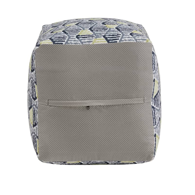 Brunico Upholstered Square Pouf Ottoman by iNSPIRE Q Bold
