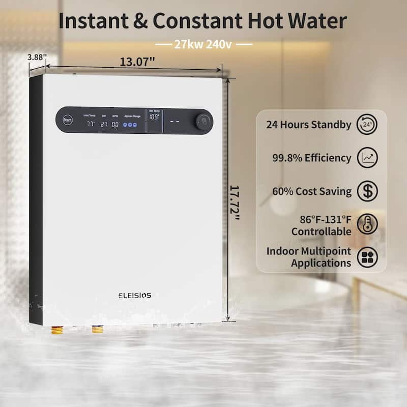 Reliable Instant Water Heater: Fast Heating, Constant Temperature and Multiple Safety Protections