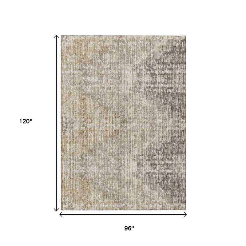 HomeRoots Geometric Transitional Rectangle Outdoor Rug