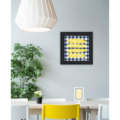 TrendyDecor4U Contemporary "Make Lemonade!" Framed Print Wall Art