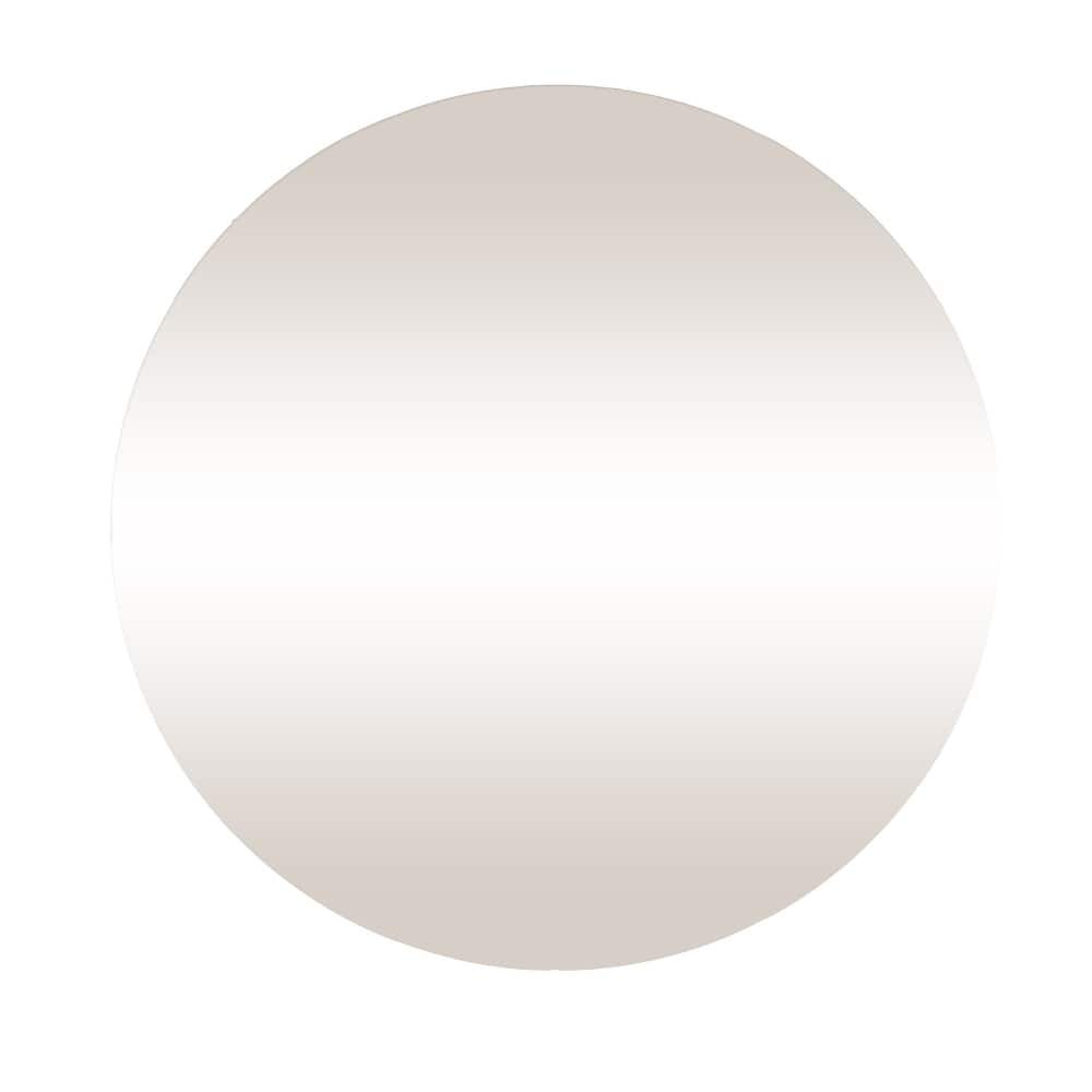 Wood Round Tinted Wall Mirror - Purple, Blue or Beige - Roche River Decor