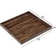 preview thumbnail 45 of 76, KINWELL Square Black Walnut Wood Serving Tray Ottoman Tray with Handles