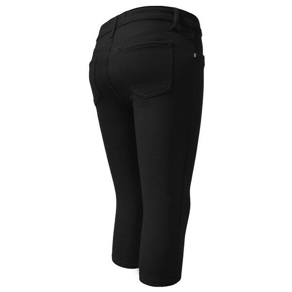 black skinny capri pants