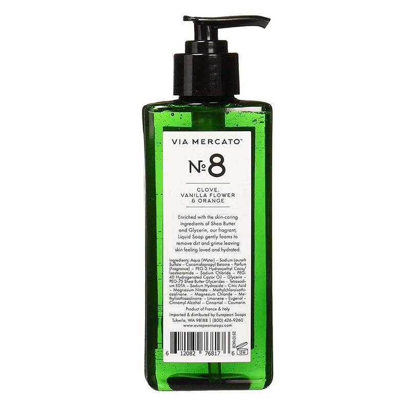 Via Mercato Liquid Hand Soap No 8 - Clove Vanilla & Orange