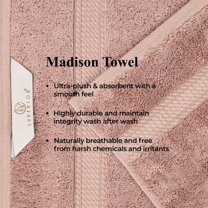 Superior Luxury Egyptian Cotton Bath Towel Set of 4 Ultra Plush, Heavyweight, Absorbent Spa & Hotel Quality Bath Towels Set