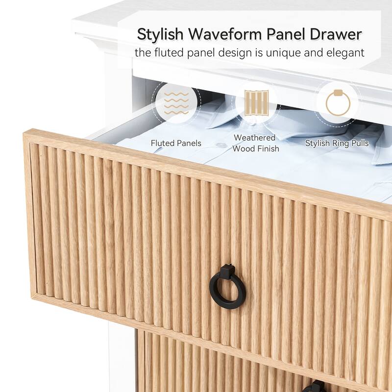 6 Drawer Dresser Storage Cabinet with Large Drawer