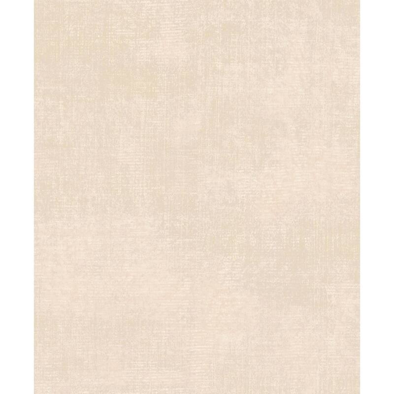 Galerie Wallcoverings Atmosphere Metallic Linen Effect Non-woven Metallic Wallpaper Roll - 33 feet x 21 inches - Tan