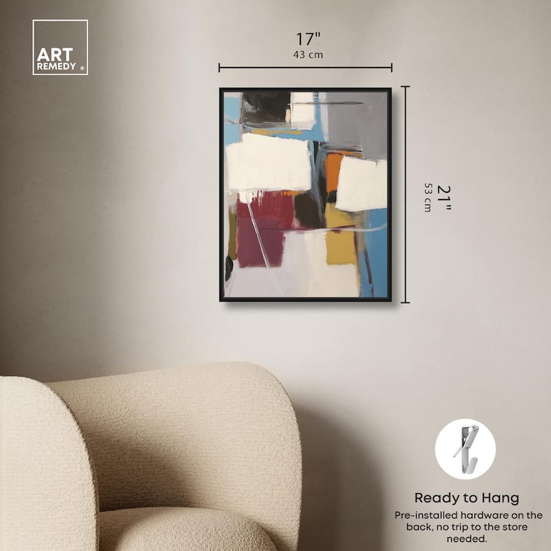 Stacked Forms Canvas by Art Remedy
