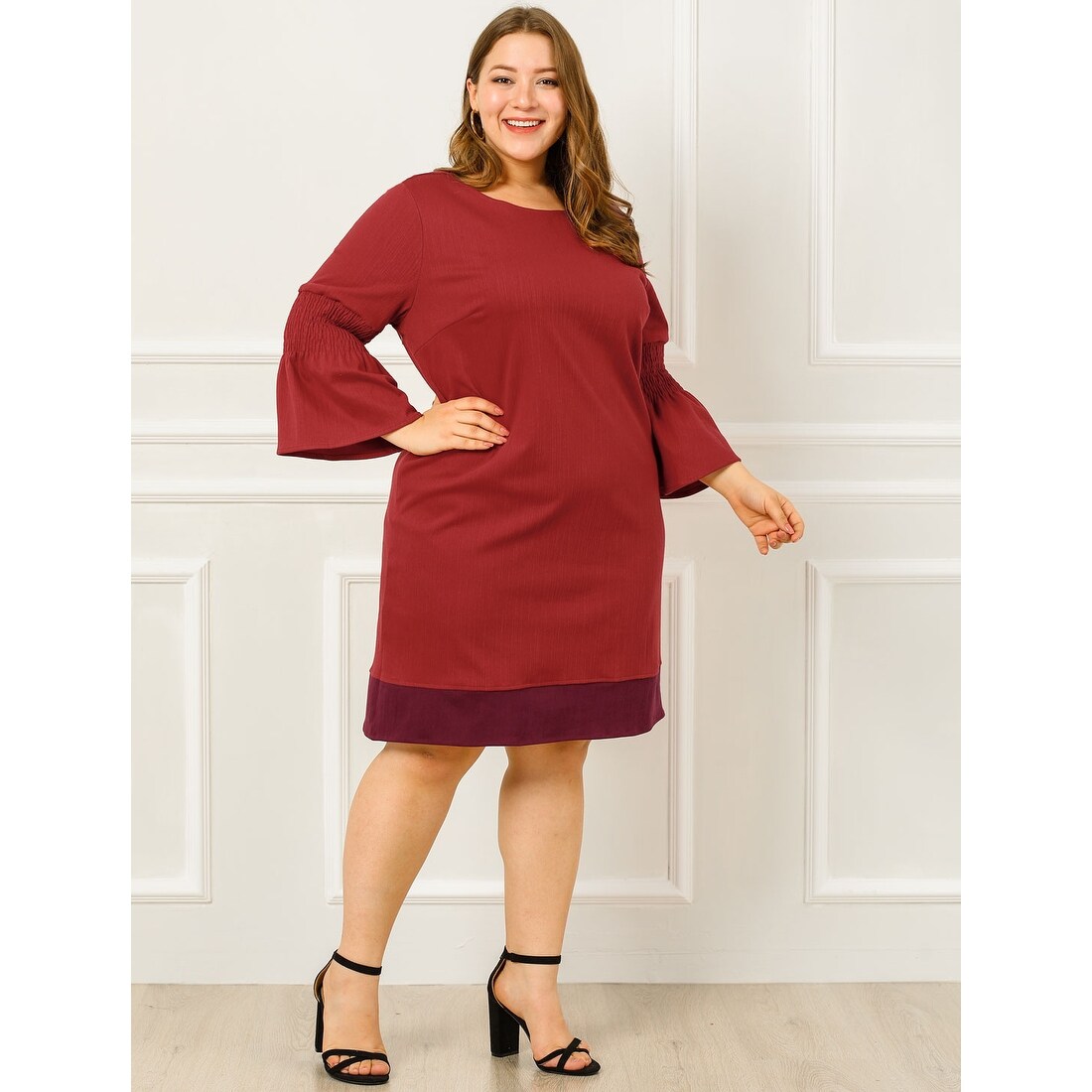 denim shift dress plus size
