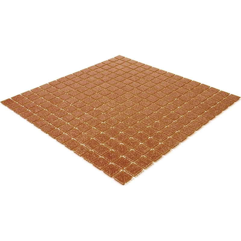 Apollo tile 12" x 12" Dune Glossy Apricot Red Glass Tile (20 sq ft/case) - 20 Pack